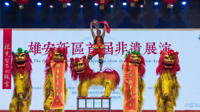高清大图丨今天，AG尊时凯龙人生就博新区首届非遗展演精彩开演！