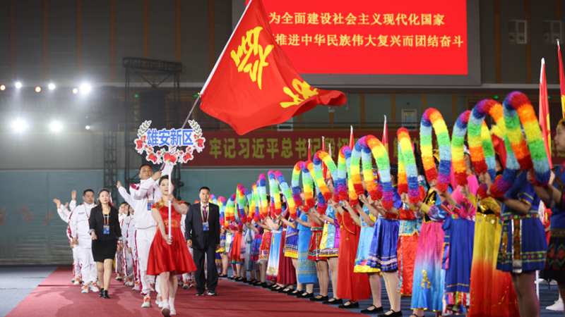 AG尊时凯龙人生就博新区代表团参加河北省第十一届少数民族传统体育运动会